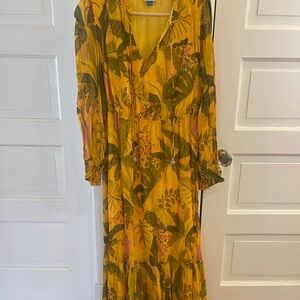 Floral Yellow FARM Rio Maxi Dress